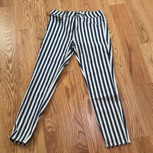 Mavi Tess high rise skinny jeans in simply blue striped , SZ 26.